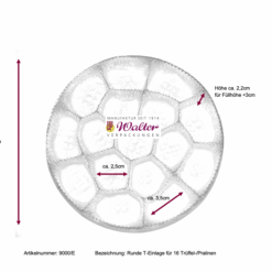 Alternative view of Runddose mit Tiefzieheinlage für 16 Trüffel und Klarsichtdeckel