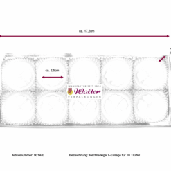 Alternative view of Klarsichtverpackung mit Tiefzieheinlage für 10 Trüffel