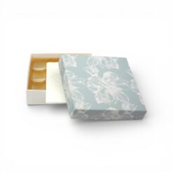 Alternative view of Premium-Geschenkbox Blumenmotiv Weiß/Blau - Pralinenschachtel - verschiedene Größen