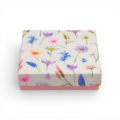 Premium-Geschenkbox Wildblumenmotiv - Pralinenschachtel - verschiedene Größen