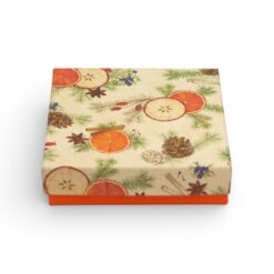 Premium-Geschenkbox Weihnachtsmotiv Wintergewürze - Pralinenschachtel - verschiedene Größen