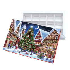 Alternative view of Faltschachtel „Weihnachten“ für 15 Trüffel oder Pralinen - verschiedene Motive