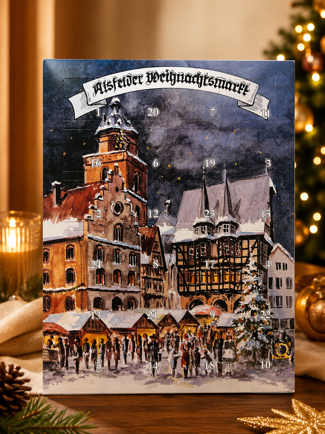 Großer Adventskalender für 24 Pralinen von Walter Verpackungen